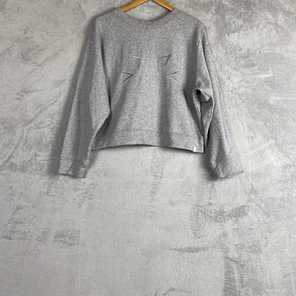 Varley Knoll Sweater Crew Neck Sweatshirt Size S Grey Melange Athletic Casual